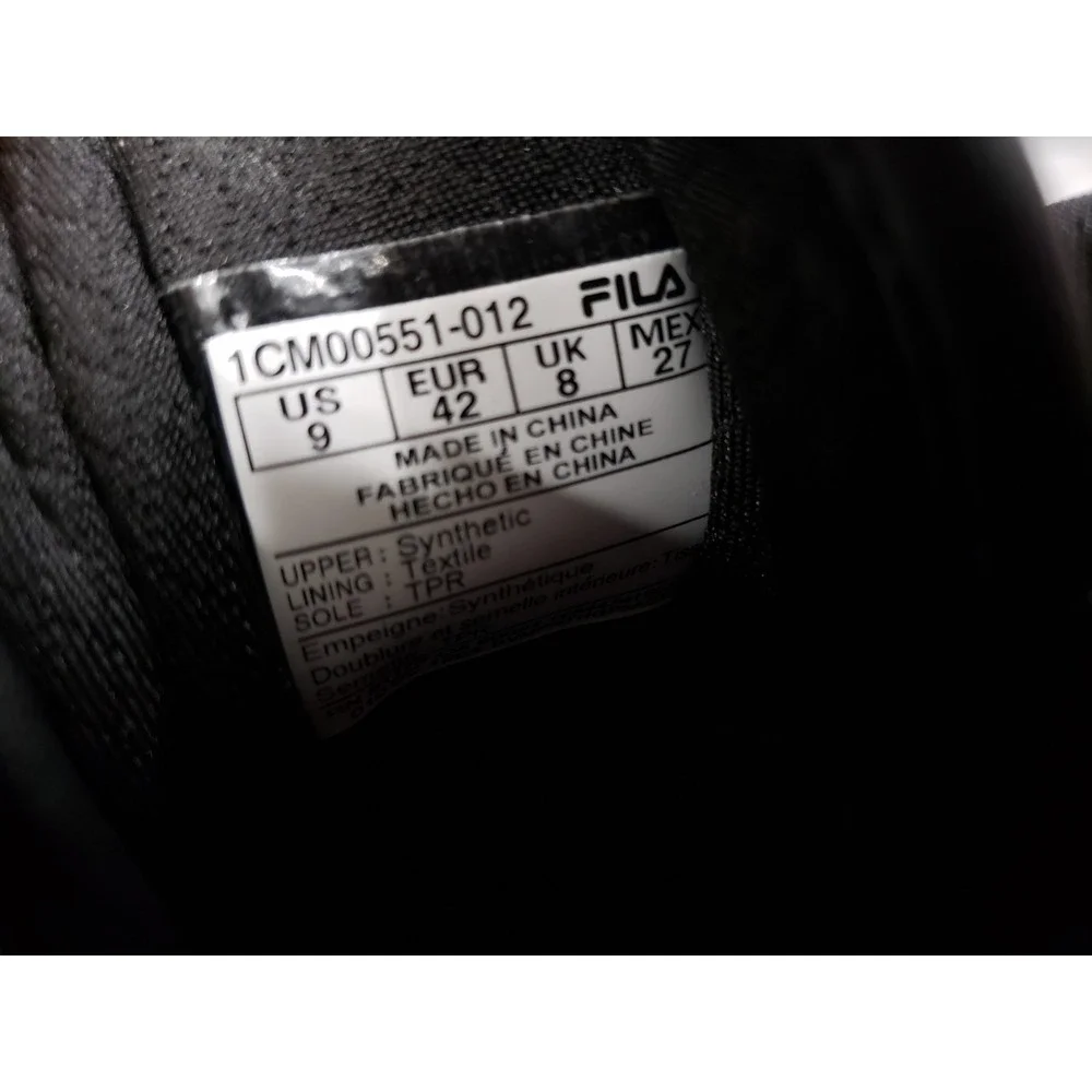 VERY CLEAN!! - FILA Sneakers A-Low Red Black Men's‎ US 9